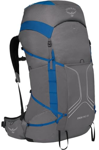 Osprey Herren Exos Pro 55 Dale Grey/Agam Blue S/M, Small/Medium