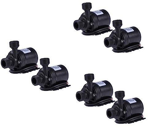 iplusmile Luftfilter Minipumpe 6 Stück Kleine Wasserpumpe Gleichstrom-Wasserpumpe Luftpumpe Für Aquarium Silent Wave Maker Tauchwasserpumpe Mit Schlauch 12 Volt Springbrunnenpumpe Belüfter