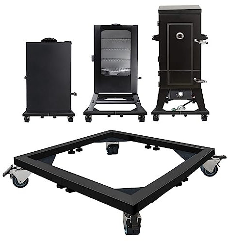 Zsytbyyds Heavy Duty All Steel Smoker Stand,Electric Smoker&Vertical Electric Smoker&Digital Electric Smoker Universal Mobile Stand Base