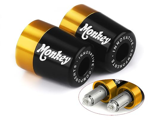 Mokiton Lenkerenden, Handgriffe, Steckkappen, kompatibel mit Honda Monkey 125M 125MA 2019–2023, Motorrad-Balance-Pad z125m z125ma Monkey 125 Zubehör