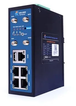 Lubeby Smart USR-G809-EAU Industrial IoT Módem Router Celular VPN Opencpu 4g Wifi Lte Router con ranura para tarjeta SIM x 1 juego