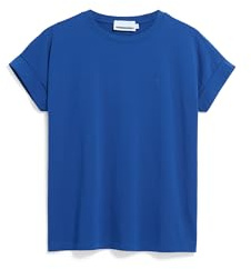 ARMEDANGELS Damen T-Shirt aus Bio-Baumwolle IDAARA Loose Fit Dynamo Blue XXL