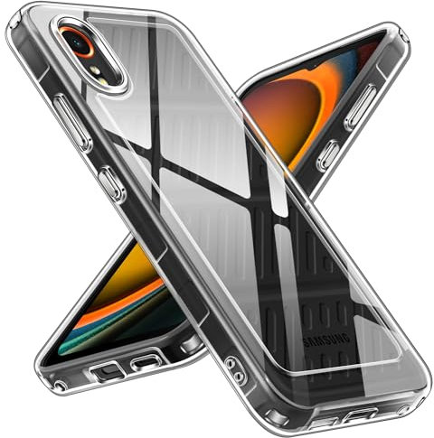 ivoler Nie Vergilbung Klar Hülle für Samsung Galaxy Xcover7 / Samsung Galaxy Xcover 7, [Militärischer Schutz] Stoßfest Kratzfest Transparent Schutzhülle, Dünn Durchsichtige Handyhülle Case Cover
