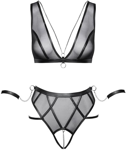 Cottelli Bondage BH Set, Schwarz, XL