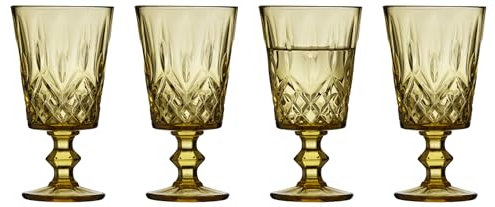 Lyngby Glas Sorrento Verre à vin 29 cl 4 pces Ambre