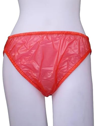 TOVCHEI 6Er-Pack Plastikhosen Erwachsene Pull on Plastikhose Erwachsene Inkontinenz Windeln Bezüge PVC Quiet wasserdichte Anti-Leckage-Sicherheitshose,6 Pack,M