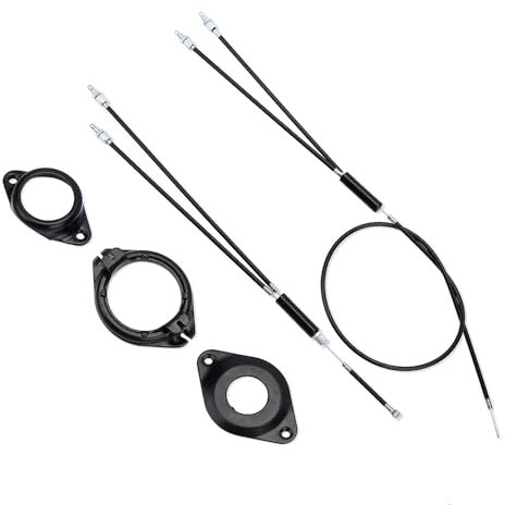 Komplettes BMX-Fahrrad-Bremsleitungsset, Kabeldraht, BMX-Fahrrad-Bremskabel, vorne + hinten (oben + unten) mit Spinner-Rotor (komplettes Set) für Fahrradteil-Ersatz