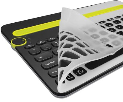 kwmobile Silikon Tastaturschutz für Logitech K480 - QWERTY US Keyboard Cover Abdeckung - Schwarz