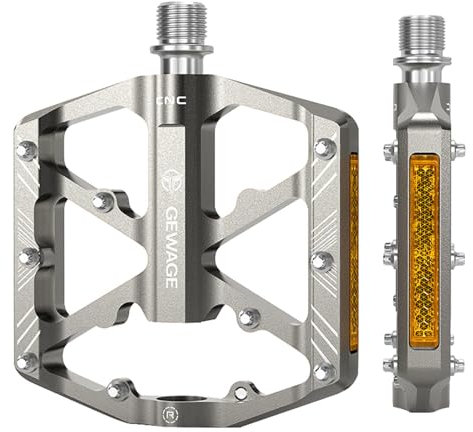 Maciun Rutschfeste Pedale – rutschfeste Pedale aus Aluminiumlegierung, benutzerfreundliche, rostfreie Pedale, verschleißfeste Pedale zum Radfahren