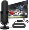 AXFEE Antena TV, Antena de TV Digital, Base Magnética, DVB-T2 DTMB Receptor de TV de Alta Ganancia, 4K 1080P VHF Antena Digital HD, Cable 5m, Recepción de 360° Antena de TV TDT