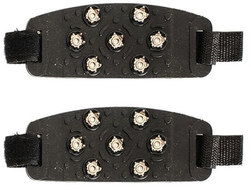 Clavos para Zapatos de Nieve: Tacos de tracción para Botas y Zapatos | Crampones portátiles para Zapatillas Deportivas, Pescar en la Nieve, Cazar, Caminar y Acampar, agarres de Nieve li
