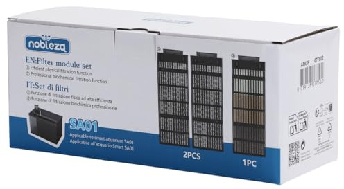 Nobleza – Intelligentes Aquarium-Zubehör SA01/Biochemisches und mechanisches Filterset/Biochemischer Filter*1 und mechanischer Filter*2