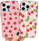RIUGHJID 2 Pezzi Cover per Apple iPhone 11 Pro 5,8, Custodia con Ciliegia Disegni Aesthetic Motivo Donne Ragazze Cover Nero Silicone TPU Bumper Antiurto Case per iPhone 11 Pro