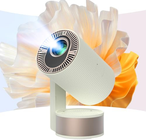 Mini Projector, SOPPY 2025 Upgraded 4K Projector with HiFi Sound & TOF Laser Auto-Focus, 300 ANSI 1080P Native Resolution, 220 Screen, 270° Rotatable, 5G WiFi & 32GB Storage for Home Cinema, Camping