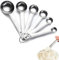 6 Stück Messlöffel Set,Edelstahl Messlöffel,6 Measuring Cups Metall Messlöffel Mit Skala,Messlöffel Gramm,Measuring Spoons,Dosierlöffel Für Klein Trockenrationen Flüssigkeiten Backmessen Feststoffe