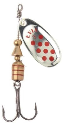 CUCHARILLA DE Pesca EVIA Modelo Dotty 11-2 Puntos Rojos 4,5GR [5 Piezas](H112PR)