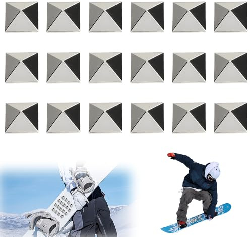 yotutun Snowboard Stomp Pad, 18 Stück Antirutsch Pad Selbstklebendes Ski 3D Snowboards Bietet Zusätzlichen Griff Snowboards Anti-Rutsch-Pad Snowboard Stomp Pad für Wintersport Ski Herren Damen
