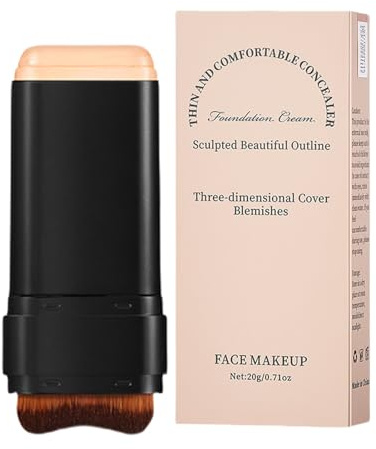 Matte Foundation Stick - Hydrating Tinted Moisturiser | Waterproof Long Lasting Foundation, Instantly Balance & Even Complexion, Full Coverage & Lightweight Makeup Sticks For Smooth Skin Tone