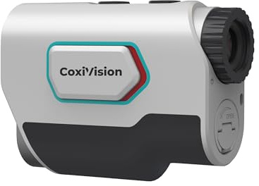 CoxiVisionTélémètre avec Pente, Golf et Chasse, télémètre Haute précision de 1 300 mètres, grossissement 6X, Vibration de Verrouillage du Drapeau, Mode Arc/Fusil, Mesure de la Pente