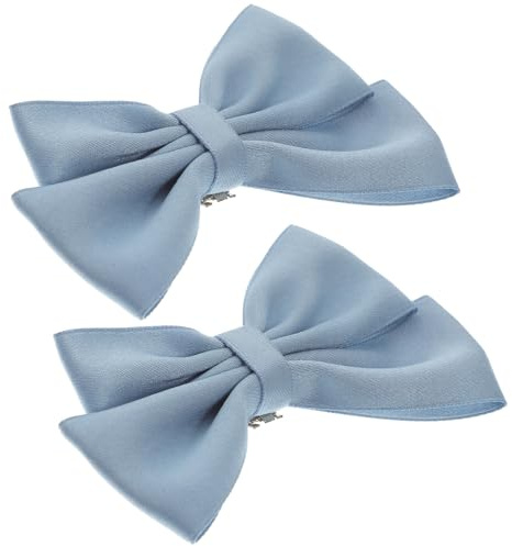 Abaodam 2 Stück Elegante Abnehmbare Hochzeitsschuh clips mit Blauem Schleifen design Dekorative Schuh accessoires für High Heels Pumps und Brautschuhe Vielseitige Schuh deko für Besondere