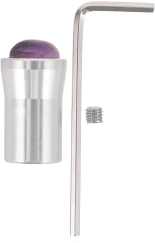 Healeved 12mm Tuning Fork Accessories Amethyst Crystal Gem Stone Tuning Fork Base Feet for Meditation and Healing Healing Feet Accessory for Yoga Sound Therapy and Meditation Sessions