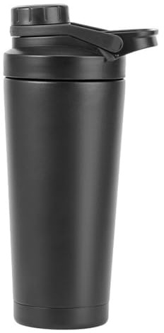 KBIBCK 750ml Protein Shaker Bottle, Stainless Steel Protein Shaker Cup, Gym Shaker Bottle, Leak Proof Metal Sports Water Bottle, Easy to Clean, Ideal for Protein, Creatine, Pre-Workouts & Supplements