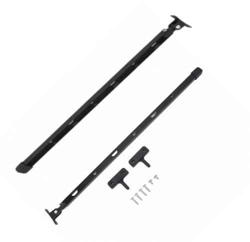 HERCHR 2 Stück Gewächshaus-Entlüftungsöffner, Gewächshaus-Fensteröffnungsstangen, manuelles Aluminium-Gewächshaus-Fensterstreben-Set, Dach-Entlüftungsöffnungshebel, Gewächshaus-Zubehör (Schwarz)