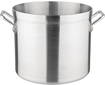Vogue Deep Boiling Pot 15.1Ltr 251mmx285mm Aluminium Stockpot Saucepan