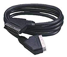 Fanton 31100 1.5 m Scart (21-Pin) SCART (21-Pin) Noir Câble péritel – Câble péritel 1,5 m, SCART (21-Pin), SCART (21-Pin), mâle, mâle, Noir