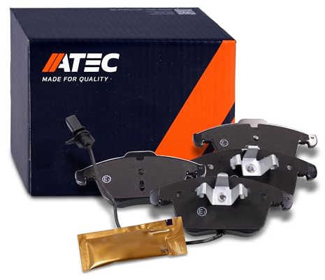 ATEC Germany Bremsbelagsatz Vorderachse, Bremsbeläge Bremsklötze vorne, 4 | Kompatibel mit: AUDI A4 Allroad B8, A4 B8, A4 B8 Avant, A5, A5 Cabriolet, A5 Sportback, Q5