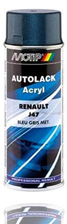 Peinture carrosserie bleu gris métallisé, J47, 400ml - Motip