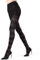 MeMoi Glasgow karierte Baumwollstrumpfhose für Damen, gemütliche Pullover-Strumpfhose, warm und modisch gemustert, Größen S bis 6X, Schwarz, S-M