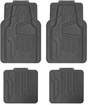 Goodyear GOD9017 Gummi-Teppich, SCHWARZ Amerika, Set of 4