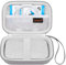 Canboc Hartschalenkoffer für HP Kettenrad Portable 2x3 Instant Photo Printer (Luna Pearl Case), Mesh Tasche passt Zink Fotopapier, Kabel, Grau