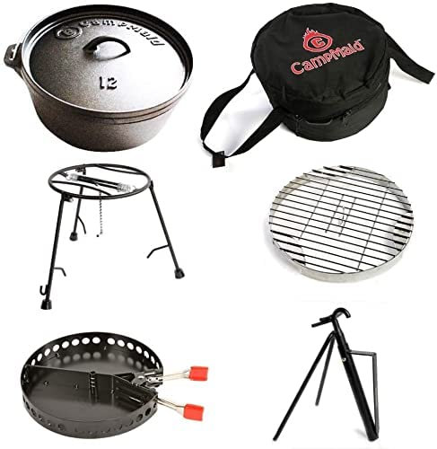 6-Piece Dutch Oven Set With 12 Dutch Oven Without Legs