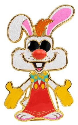 Loungefly Funko POP! Enamel Pin: Roger Rabbit - Who Framed Roger Rabbit? Emaille-Nadeln - Niedliche Brosche Zum Sammeln - Für Rucksäcke & Taschen - Geschenkidee - Offizielle Handelswaren - Movies Fans