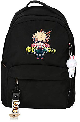 Anime Hunter X Hunter Rucksack MHA Deku Bedruckter Lässiger Rucksack Wasserdicht Student Schultasche Laptop Rucksack, Typ-13, Einheitsgröße