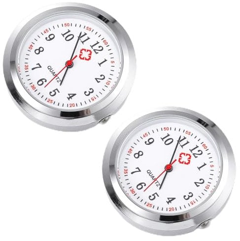 Hemobllo 2Pcs Taschenuhr Zifferblatt Clip- Auf Uhr Revers Pin Uhr Uhr Zifferblatt Pflege Liefert für Ärzte Gesundheit Pflege Mitarbeiter