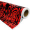 Auto-Dress Erlkönig Auto-Folie mit Luftkanal-Technik für 3D Car-Wrapping - Tarnfolie für Prototypen (30x150cm, Farbe: Schwarz-Rot, Finish: Matt)