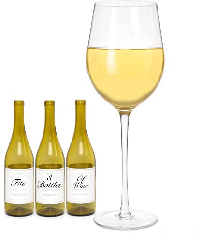 Ilyapa Bicchiere da vino extra large da 1,5 galloni – porta bar da cucina gigante