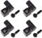 EMSea 4PCS Roller Style Guitar String Trees Retainers for Electric Guitar Bass with Mounting Screws Roller Design Guitar Accessories Replacement Parts Black