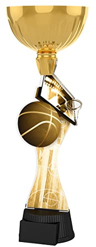 Trophy Monster Classic Basketball Cup Award Free Engraved Plate | Bulk Trophies Deal | for Clubs & Leagues | Made from Printed Acrylic (3 sizes)