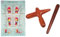 CCcollections Ensembles d'outils de Massage avec tableau pour professionnels, Massage des pieds et des mains, bâton en bois, réflexologie (Set E)