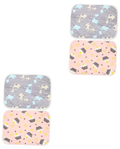 POPETPOP 4stücke Wiederverwendbare Meerschweinchen Unterlage Waschbare Tiertraining Matten Für Kleine Haustiere Für Käfige Mit Zufälligem Design