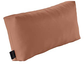 pader medi.tech Massagekopfkissen mit Schaumstoff-Flocken, 45x20x9cm, Therapiekissen, Lagerungskissen für die Physiotherapie mit Kunstlederbezug | abwaschbar, bequem | 31 Nougat