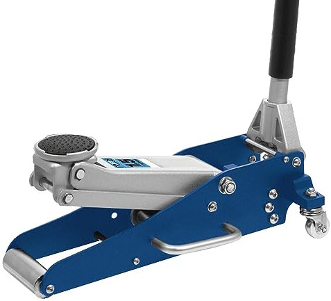 S SUMEX Gato Hidáulico Taller Profesional con Ruedas para Coche de 1,5 Toneladas 1500kg de Doble Pistón, Reforzado y Homologado