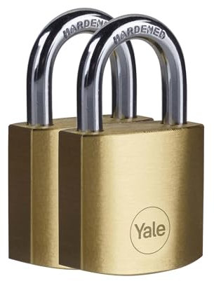 Yale - Y110B/35/120/2 Standardsicherheit 35 mm Messing Vorhängeschloss