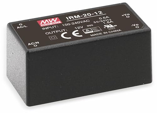 Mean Well AC/DC-Printnetzteil IRM-20-24, 24 V-/0,9 A, 21,6 W