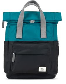 ROKA London Creative Waste Canfield B Rucksack, Nylon, klein, Marineblau / Schwarz, Marineblau, Schwarz