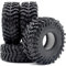 hobbysoul 1.0 Reifen 64mm hoch Super Soft Sticky 1.0 Crawler Reifen für RC 1/18 TRX4M 1/24 AX24 SCX24 FCX24 Upgrade